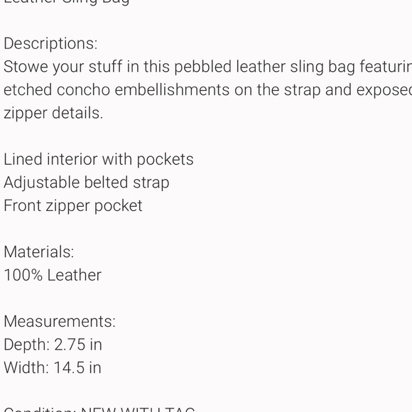 FREE PEOPLE Wilder Embellished Sling Bag NWOT in light green $98 - Picture 2 of 14